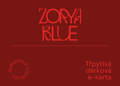 Třpytivá dárková e-karta