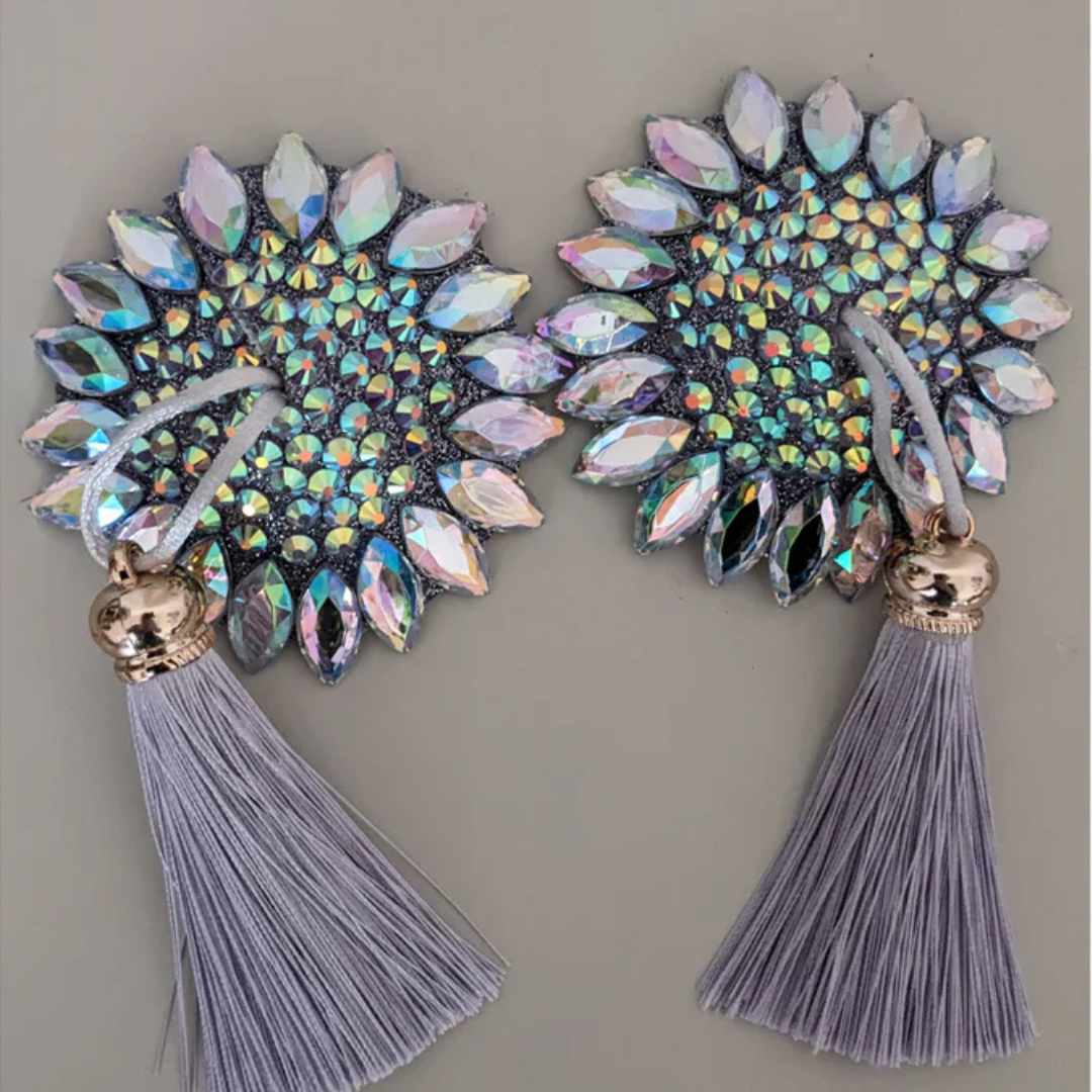 Burlesque PASTIES (krytky na bradavky) vyrobené Zoryou Blue